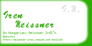 iren meissner business card